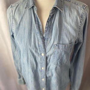 GAP chambray denim shirt.